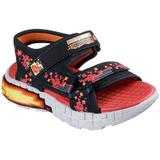 Sandale copii Skechers Mega-splash 4k 402161L-BKRD, 35, Negru