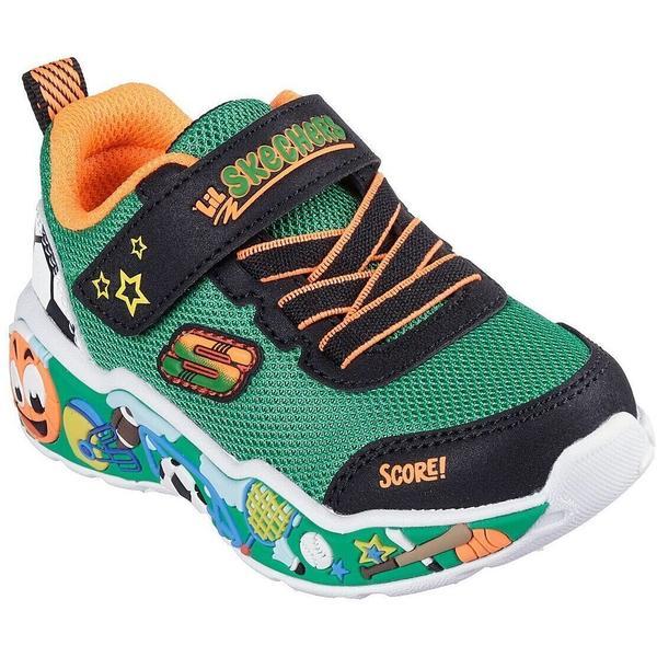 Pantofi sport copii Skechers Play Scene 407312N-GRMT, 26, Verde