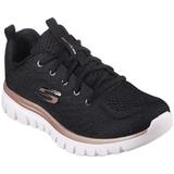 Pantofi sport femei Skechers Get Connected 12615-BKGD, 36.5, Negru