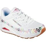 Pantofi sport femei Skechers Uno - Love All Aroun 177917-WMLT, 40, Alb