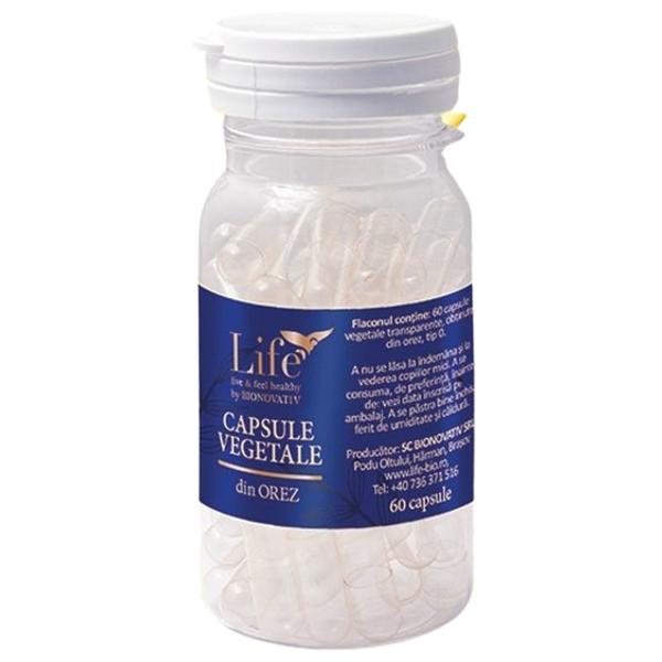Capsule Goale Vegetale din Orez - Bionovativ Life, 60 capsule