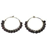 Cercei Aur14k Gold Filled/Garnet
