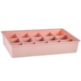 Organizator sertar cu 15 diviziuni, roz, 49 x 33 x 9 cm