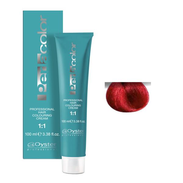Vopsea Permanenta - Oyster Cosmetics Perlacolor Professional Hair Coloring Cream nuanta 7/66 Biondo Rosso Intenso