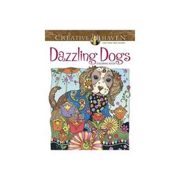 Creative Haven Dazzling Dogs Coloring Book, editura Dover Childrens Books