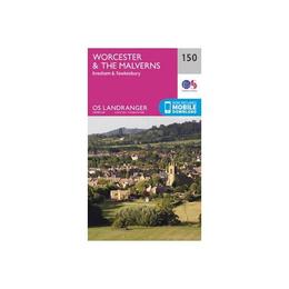 Worcester & the Malverns, Evesham & Tewkesbury, editura Ordnance Survey