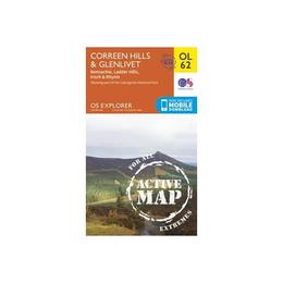 Correen Hills & Glenlivet, Bennachie & Ladder Hills, Insch &, editura Ordnance Survey