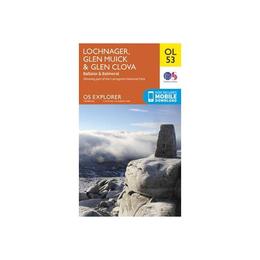 Lochnagar, Glen Muick & Glen Clova, Ballater & Balmoral, editura Ordnance Survey