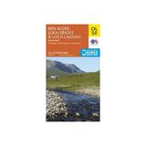 Ben Alder, Loch Ericht & Loch Laggan, Dalwhinnie, editura Ordnance Survey