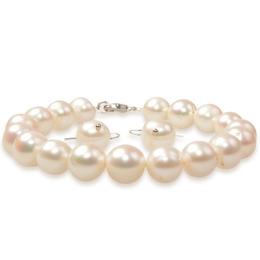 Set Clasic Perle Naturale de Cultura Albe 3 - Cadouri si Perle
