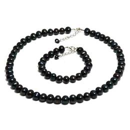 Set Clasic Perle Naturale de Cultura Negre 2 - Cadouri si Perle
