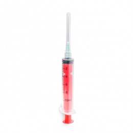 Seringa cu Ac Unica Folosinta - Dr.Mayer Sterile Disposable Syringe, 10ml, rosie, 100 buc